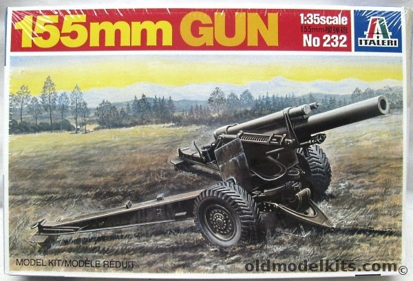 Italeri 1/35 US Army 155mm M1-A2 Carriage Howitzer - (M1A2), 232 plastic model kit